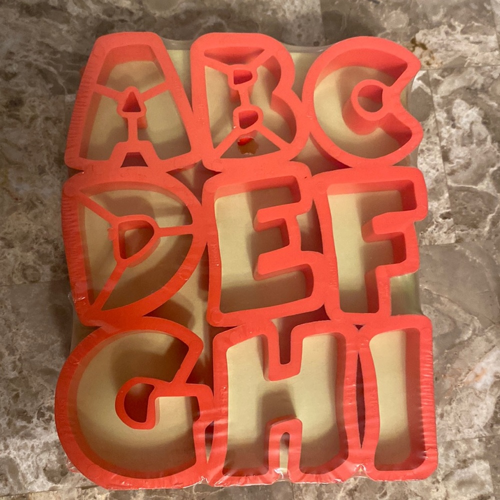 New Vintage Jello Jigglers Alphabet Cutters
